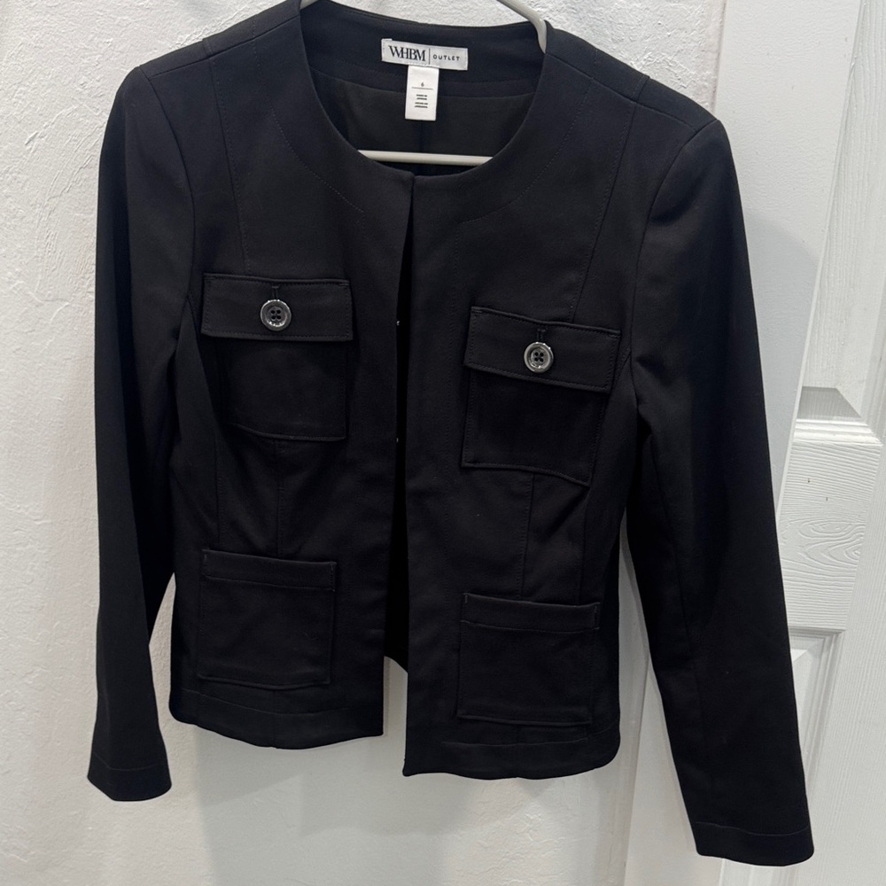 White House Black Market Classic Black Blazer